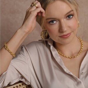 Northskull London Lydia Tomlinson Racine Gold Chain Necklace NIB